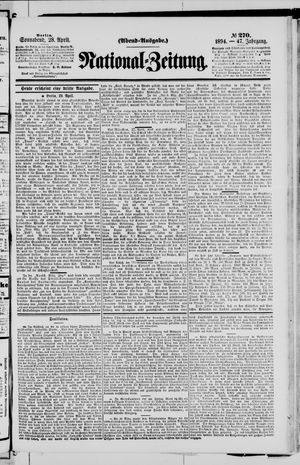 Nationalzeitung on Apr 28, 1894