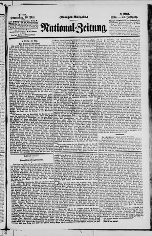 Nationalzeitung vom 10.05.1894