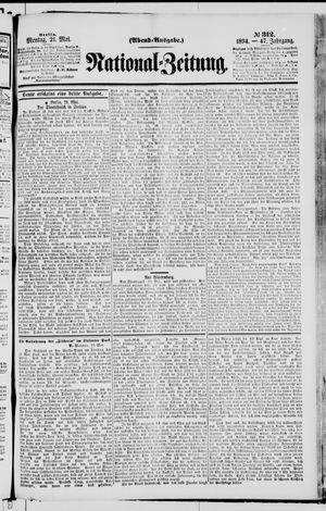 Nationalzeitung vom 21.05.1894