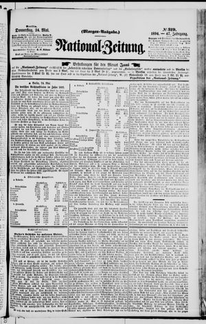 Nationalzeitung vom 24.05.1894