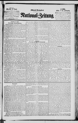 Nationalzeitung on Jun 11, 1894