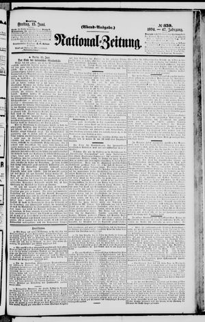 Nationalzeitung vom 15.06.1894