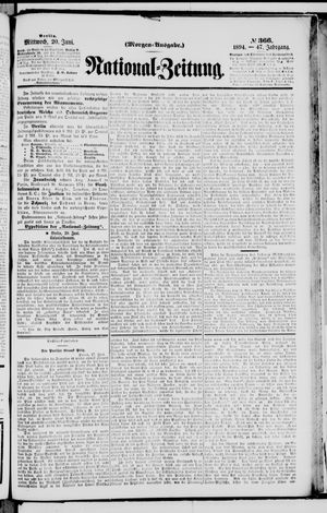 Nationalzeitung vom 20.06.1894