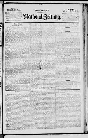 Nationalzeitung on Jun 20, 1894