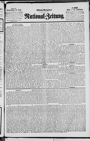 Nationalzeitung vom 21.06.1894