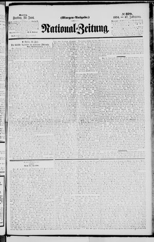 Nationalzeitung vom 22.06.1894