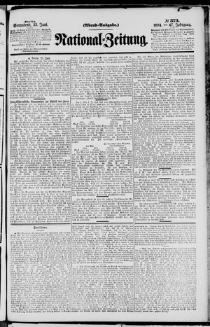 Nationalzeitung vom 23.06.1894