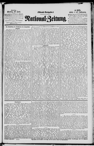 Nationalzeitung vom 25.06.1894