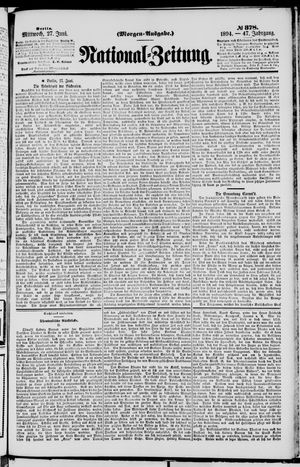 National-Zeitung vom 27.06.1894