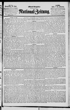 Nationalzeitung on Jun 28, 1894
