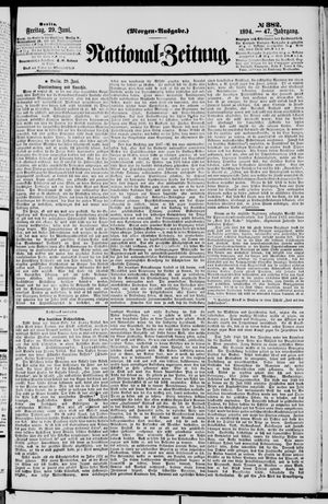 Nationalzeitung on Jun 29, 1894