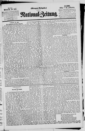National-Zeitung vom 25.07.1894