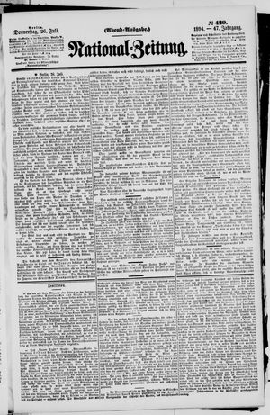 National-Zeitung vom 26.07.1894