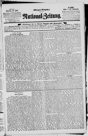 National-Zeitung vom 27.07.1894