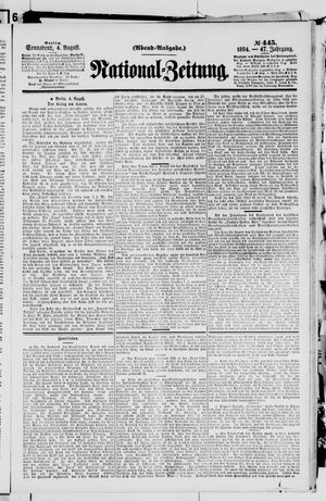 National-Zeitung vom 04.08.1894
