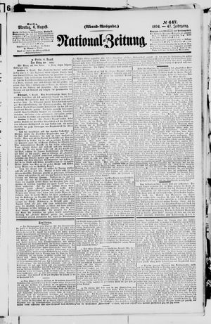 National-Zeitung vom 06.08.1894