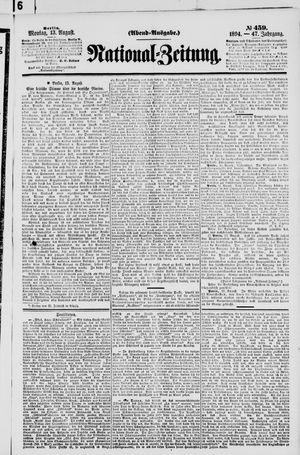 National-Zeitung vom 13.08.1894