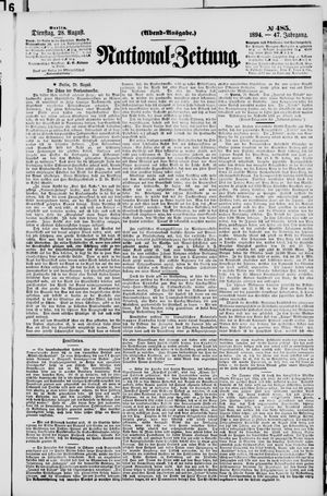 National-Zeitung vom 28.08.1894