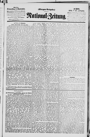 National-Zeitung vom 06.09.1894