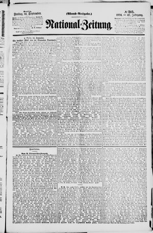 National-Zeitung vom 14.09.1894