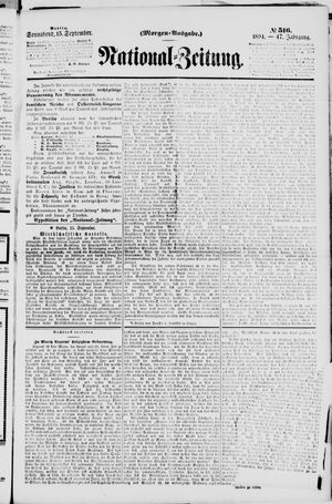 National-Zeitung vom 15.09.1894