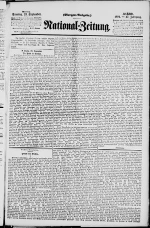 Nationalzeitung vom 23.09.1894
