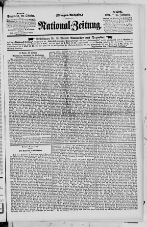 National-Zeitung vom 20.10.1894