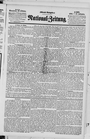 National-Zeitung vom 20.10.1894