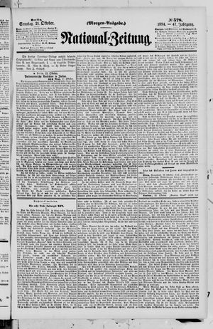 National-Zeitung vom 21.10.1894