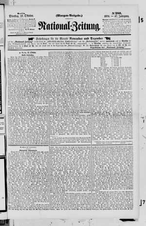 National-Zeitung vom 23.10.1894