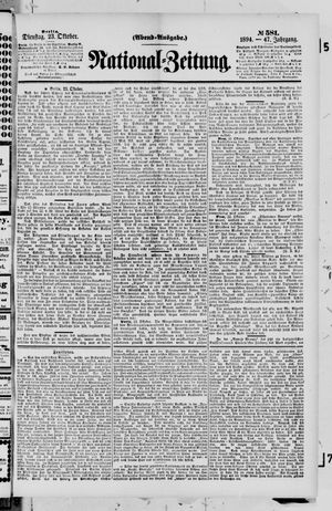 National-Zeitung vom 23.10.1894