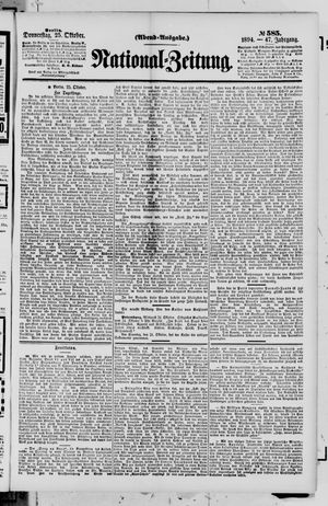 National-Zeitung vom 25.10.1894