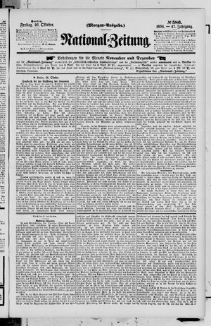 National-Zeitung on Oct 26, 1894