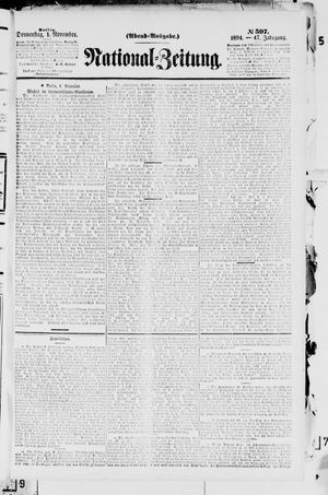 National-Zeitung vom 01.11.1894