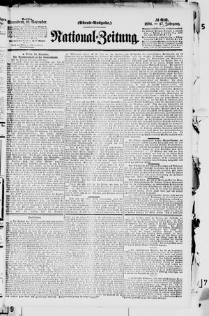 National-Zeitung vom 10.11.1894