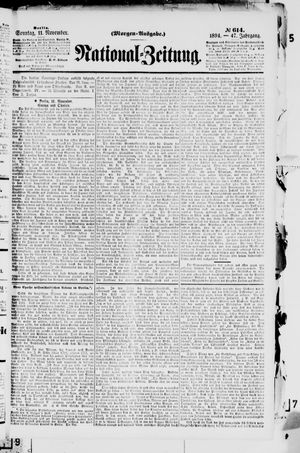 Nationalzeitung vom 11.11.1894