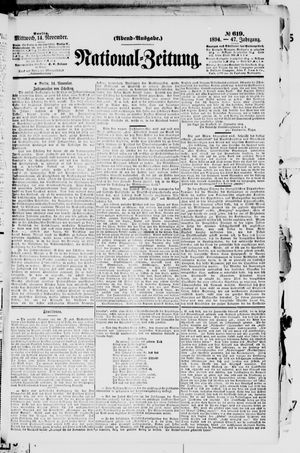 National-Zeitung vom 14.11.1894