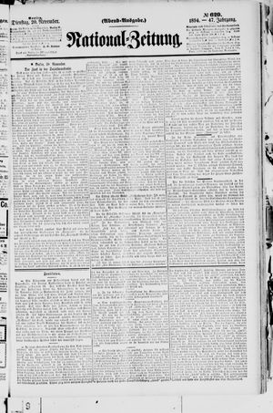 National-Zeitung vom 20.11.1894