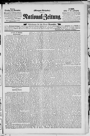 National-Zeitung vom 27.11.1894
