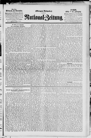 National-Zeitung vom 28.11.1894