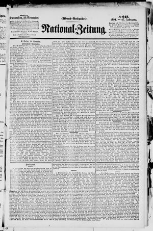 National-Zeitung vom 29.11.1894