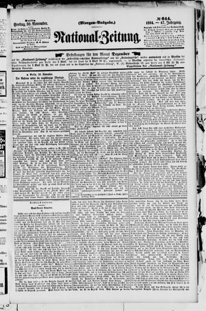 National-Zeitung vom 30.11.1894