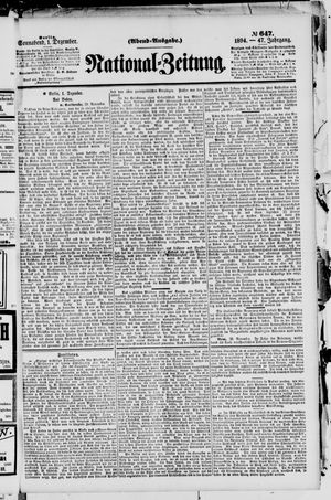 National-Zeitung vom 01.12.1894