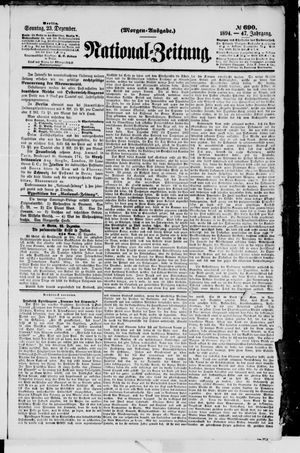 Nationalzeitung vom 23.12.1894
