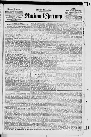 Nationalzeitung vom 07.01.1895