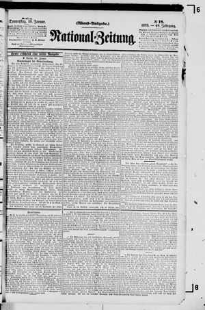 Nationalzeitung vom 10.01.1895