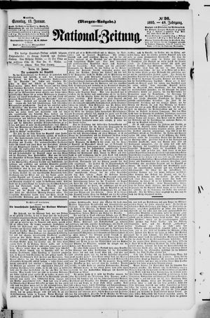 Nationalzeitung vom 13.01.1895