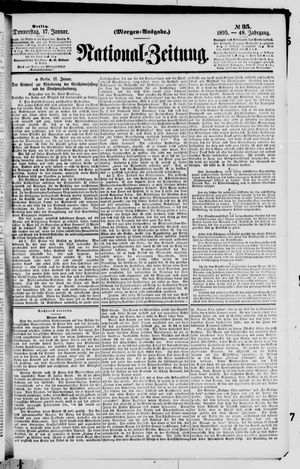 Nationalzeitung vom 17.01.1895