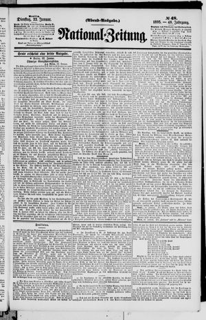 Nationalzeitung vom 22.01.1895