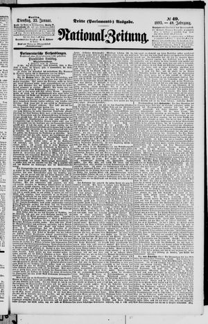 Nationalzeitung vom 22.01.1895